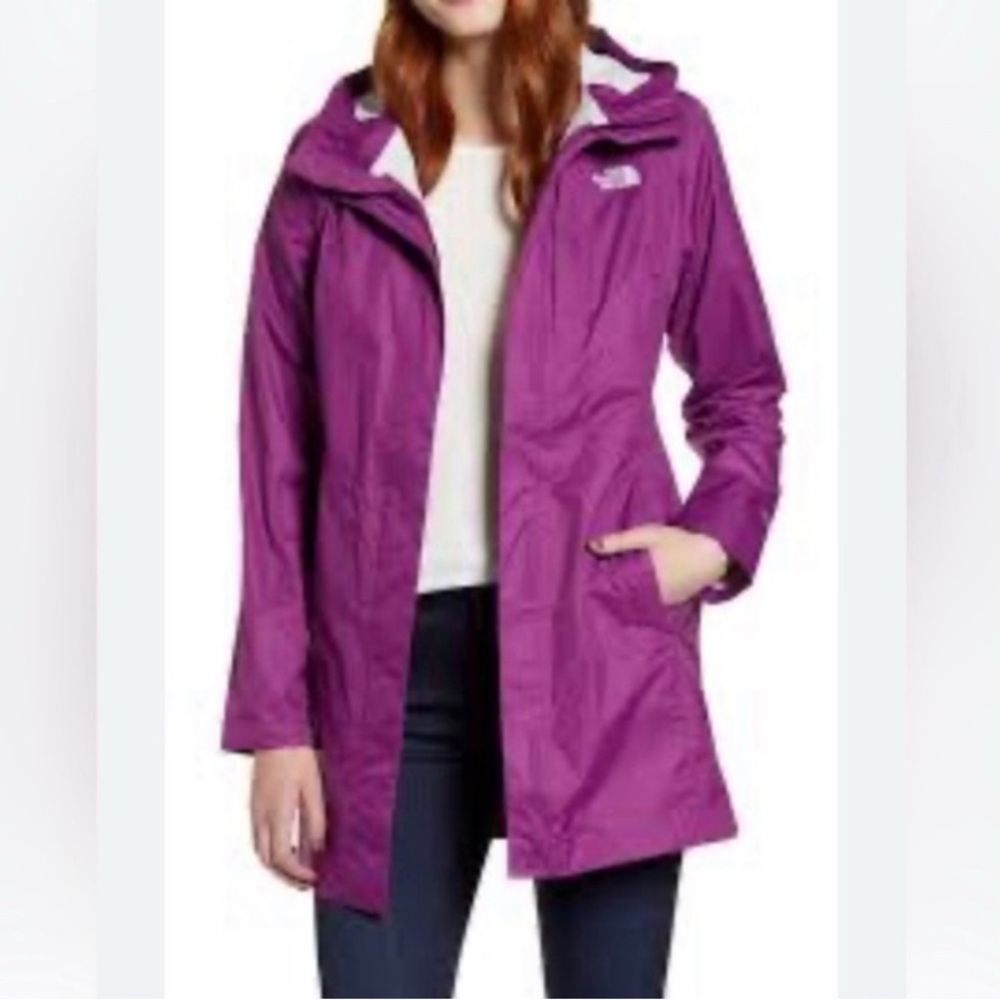 The North Face Hyvent Purple/Magenta Winter Hooded Outdoor Jacket Coat M